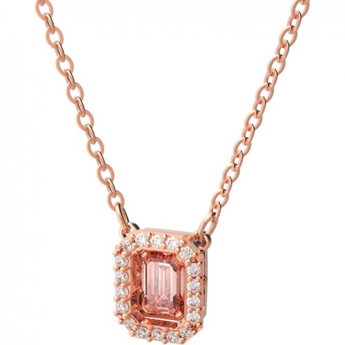 Swarovski Millenia necklace pink zirconia rose gold plated 5614933