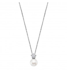 Lotus Silver necklace LP1800-1/1 in silver with pearl and zirconia