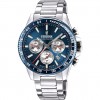 Festina men watch chronograph F20560/2 steel bracelet blue dial