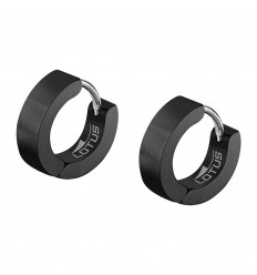 Lotus Style men earrings in stainless steel black color LS2160-4/5