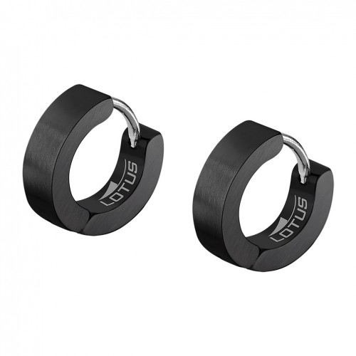 Pendientes hombre Lotus Style acero color negro LS2160-4/5