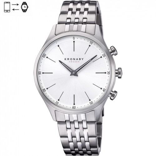 Reloj conectado Kronaby Sekel 41mm Acero esfera blanca S3777/1