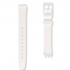 White plastic watch strap Swatch Lady White Glossy ALW001 12mm