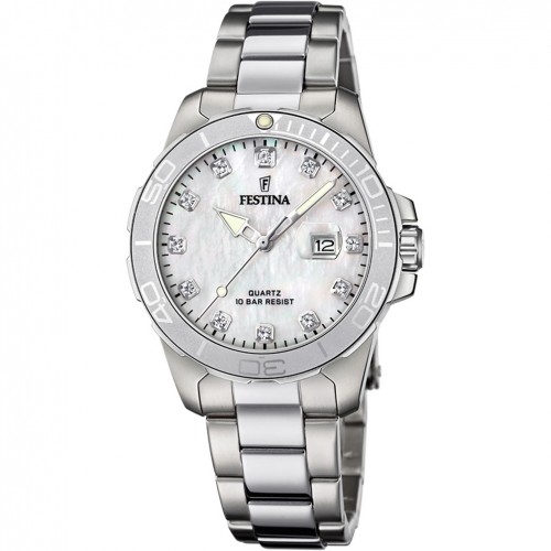 Rellotge Festina dona F20503/1 esfera nàcar braçalet d'acer inoxidable