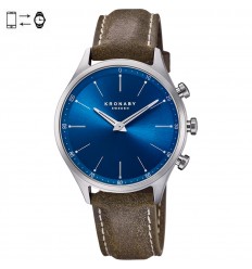 Rellotge connectat Kronaby Sekel 43mm corretja cuir esfera blava S3759/1