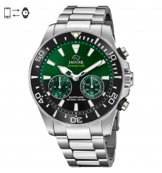 Jaguar Connected Watch Green Black Dial & Black Bezel J888/5