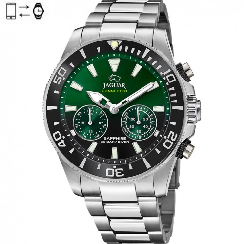 Reloj conectado Jaguar Hybrid Esfera negra y azul y bisel negro J888/6
