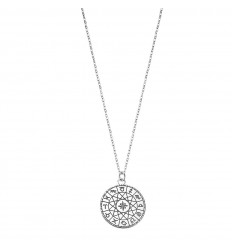 Lotus Silver horoscope necklace in sterling silver with chain included LP3265-1/1