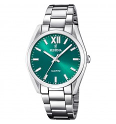 Reloj Festina mujer esfera verde F20622/C brazalete acero inoxidable