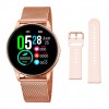 Lotus SmarTime correa malla milanesa y silicona en oro rosa 50001/1