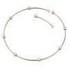 Collar Constella Swarovski cristales blancos baño oro rosa 5609710