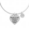 Kidult familia heart pendant bracelet in stainless steel ES731259