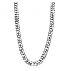 Lotus Style Men's necklace in polished stainless steel LS1937-1/1