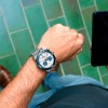 Lotus Hybrid connected watch steel silver dial blue bezel 45mm 18810/1