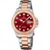 Rellotge Festina dona F20505/2 esfera bordeus acer i color or rosa