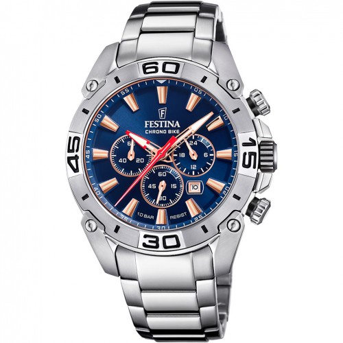 Rellotge Festina home Chrono Bike F20543/4 blau acer i color or rosa