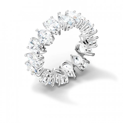 Anillo Swarovski Vittore 5572824 cristales talla pera baño de rodio