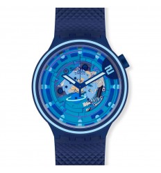 Reloj Swatch Big Bold SECOND HOME planets SB01N101 color azul