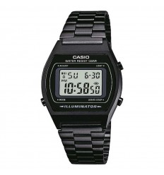 Casio Vintage black watch B640WB-1AEF with adjustable closure