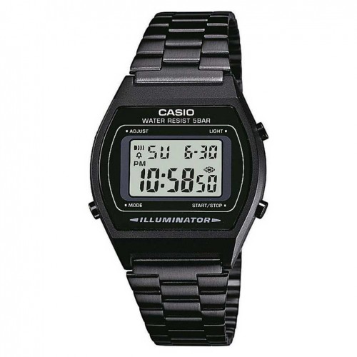 Casio Vintage black watch B640WB-1AEF with adjustable closure