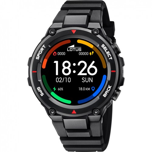 Lotus SmarTime 50024/4 connected watch with GPS black color