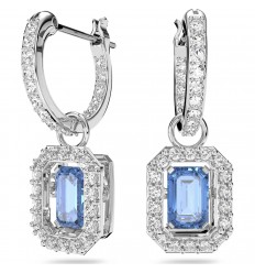 Swarovski Millenia earrings blue zirconia rhodium plated 5619500