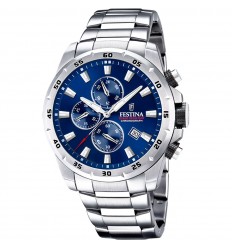Rellotge Festina home Chrono Sport F20463/2 esfera blava corretja acer