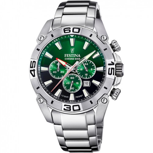 Rellotge Festina home Chrono Bike F20543/3 esfera verda corretja acer