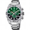 Festina Chrono Bike watch F20543/3 green dial steel bracelet