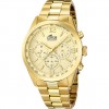 Reloj cronógrafo Lotus Minimalist color oro 18153/2 con cristal mineral