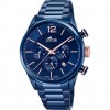 Lotus chronograph watch with bracelet and blue dial 18680/2