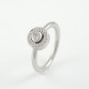 Ring white gold with diamonds A5487