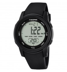 Digital Calypso men's K5698/6 watch 45.5 mm black rubber strap