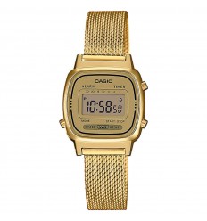 Reloj Casio Vintage dorado brazalete con cierre ajustable LA670WEMY-9EF