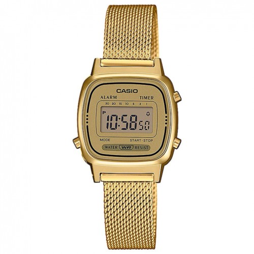 Casio Vintage Gold Watch Adjustable Clasp Bracelet LA670WEMY-9EF