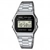 Reloj digital Casio Vintage brazalete acero inoxidable esfera negra A158WEA-1EF