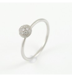 Ring white gold with diamonds A01-2652-: 01