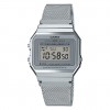Reloj digital Casio Vintage caja de resina cadena milanesa A700WEM-7AEF