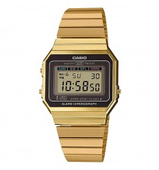 Rellotge digital Casio Vintage caixa de resina i braçalet color daurat A700WEG-9AEF
