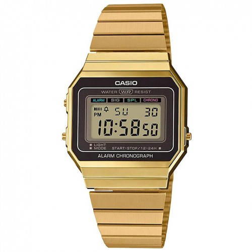 Rellotge digital Casio Vintage caixa de resina i braçalet color daurat A700WEG-9AEF
