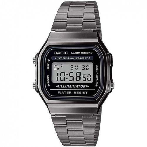 Rellotge Casio Vintage braçalet acer inoxidable color negre A168WEGG-1AEF