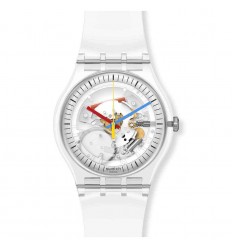 Swatch New Gent CLEARLY NEW GENT watch white and transparent SO29K100