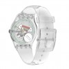 Swatch New Gent CLEARLY NEW GENT watch white and transparent SO29K100