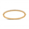 18-carat yellow gold bangle bracelet with 41 GVS brilliant cut diamonds