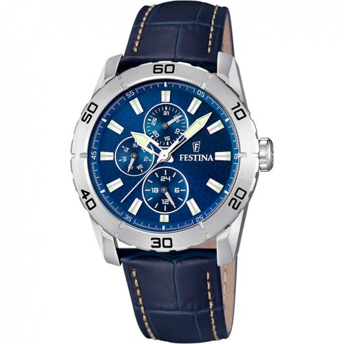 Rellotge Festina Home Multifunció F16607/2 Blau Caixa Acer 44 mm