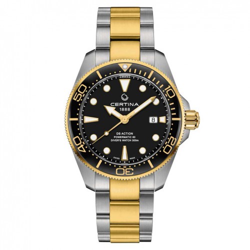 Certina DS Action Diver Automatic C0326072205100 negro acero pvd dorado