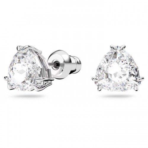 Stud Swarovski Millenia earrings white crystal rhodium plated 5619498