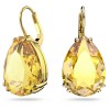 Swarovski Millenia pear cut earrings yellow crystal gold tone 5619495
