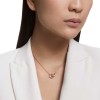 Collar Swarovski Stone cristales rosa y blanco baño oro rosa 5642884