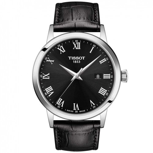 Tissot Classic Dream esfera negra corretja pell negra T1294101605300